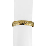 14k Yellow Gold 16.7g Solid Vintage 11mm Striped Herringbone Bracelet Italy 7"