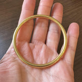 Tiffany & Co. 18k Yellow Gold 17.3g Polished Round Bangle Bracelet Italy 8"
