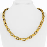 Chiampesan 18k Yellow Gold 57g Heavy Vintage Ladies Fancy Necklace Italy 21"