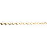 18k Yellow Gold 6g Solid Thin 2.4mm Mariner Link Chain Necklace Italy 19"