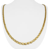 18k Yellow Gold 41.7g Solid 4mm Vintage Mariner Link Chain Necklace Italy 34"