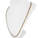 18k Yellow Gold 41.7g Solid 4mm Vintage Mariner Link Chain Necklace Italy 34"