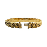 14k Yellow Gold 23.7g Ladies Thick 11.5mm Fancy Link Bracelet 7.25"