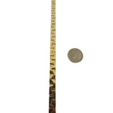 14k Yellow Gold 36.6g Solid Heavy Vintage Men's Zig Zag Link Bracelet Italy 8.5"