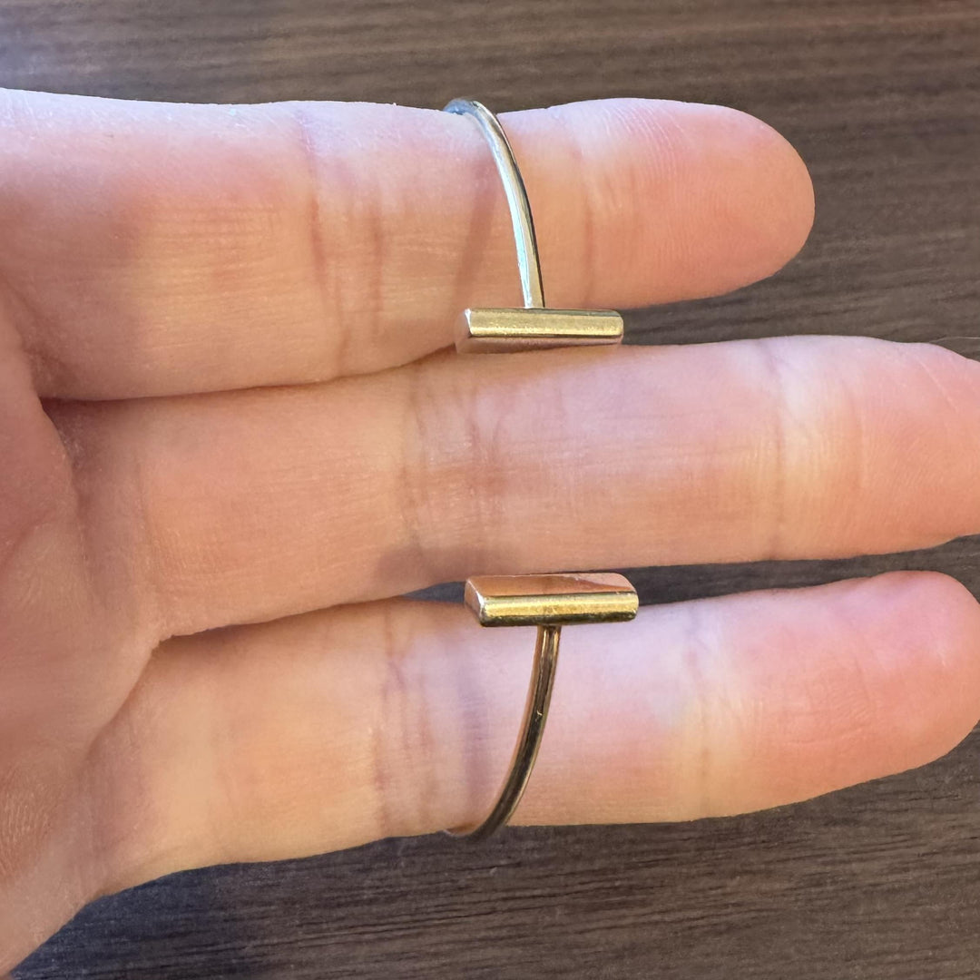 14k Yellow Gold 7.9g Ladies T-Bar Flex Cuff Bracelet 7.25"