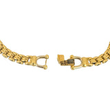 18k Yellow Gold 28g Solid Heavy Fancy Link Station Bracelet Italy 8.5"