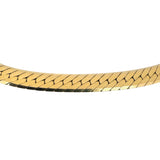 14k Yellow Gold 55g Solid Heavy Thick 7mm Herringbone Link Necklace 24"