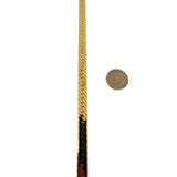 14k Yellow Gold 55g Solid Heavy Thick 7mm Herringbone Link Necklace 24"