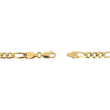 14k Yellow Gold 20g Solid 4.5mm Figaro Link Chain Necklace 24"