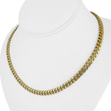 14k Yellow Gold 18.6g Hollow 6.5mm Cuban Curb Link Chain Necklace 18"