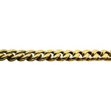 14k Yellow Gold 18.6g Hollow 6.5mm Cuban Curb Link Chain Necklace 18"