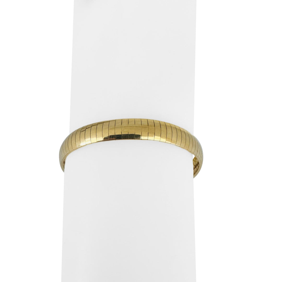 14k Yellow Gold 15.3g Solid Ladies 8mm Omega Link Bracelet 7"
