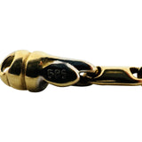 14k Yellow and White Gold 11.8g Two Tone 3.5mm Bar Link Necklace 19.5"