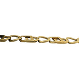 14k Yellow Gold 20.3g Solid Vintage Men's 8mm Figarucci Link Bracelet 8.5"