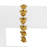 14k Yellow Gold 6.2g Light Vintage Van Dell Mickey Mouse Charm Bracelet 7.25"