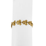 14k Yellow Gold 6.2g Light Vintage Van Dell Mickey Mouse Charm Bracelet 7.25"