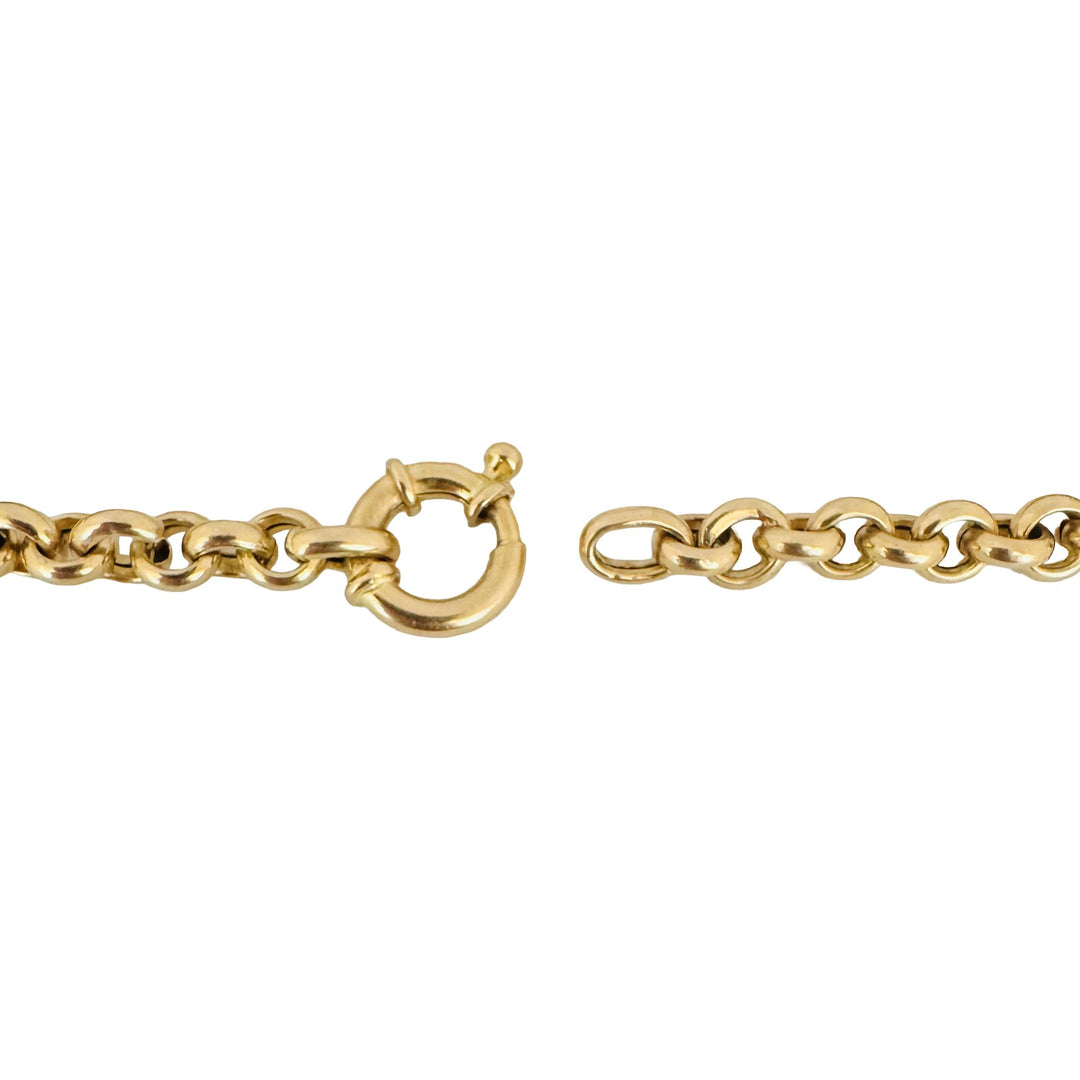 14k Yellow Gold 9.4g Ladies Polished 6.5mm Rolo Link Bracelet 8.25"