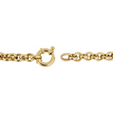 14k Yellow Gold 9.4g Ladies Polished 6.5mm Rolo Link Bracelet 8.25"
