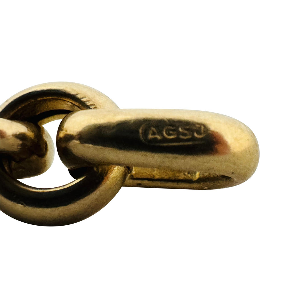 14k Yellow Gold 9.4g Ladies Polished 6.5mm Rolo Link Bracelet 8.25"