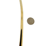 14k Yellow Gold 43g Solid Heavy 6mm Omega Link Necklace Italy 18"