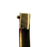 14k Yellow Gold 43g Solid Heavy 6mm Omega Link Necklace Italy 18"