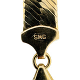 14k Yellow Gold 41.2g Solid Heavy 10mm Herringbone Link Necklace Italy 20"