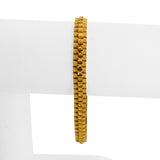 22k Yellow Gold 25g Solid Diamond Cut 6mm Fancy Link Bracelet 7"