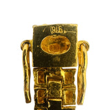 22k Yellow Gold 25g Solid Diamond Cut 6mm Fancy Link Bracelet 7"