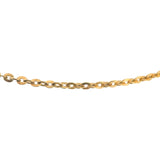 18k Yellow Gold 8.6g Solid Thin Vintage UnoAErre Circle Link Necklace Italy 24"