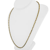 18k Yellow Gold 16.5g Vintage Polished 3.5mm Fancy Bar Link Necklace Italy 24"