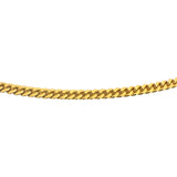 18k Yellow Gold 11.2g Solid 2.5mm Vintage Curb Link Chain Necklace Italy 18"