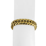 Nicolas Cola 18k Yellow Gold 31.3g Hollow Thick Curb Link Bracelet Italy 7.75"