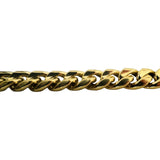 14k Yellow Gold 25.4g Hollow Thick 8.5mm Cuban Curb Link Chain Necklace 24"