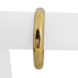 14k Yellow Gold 23.4g Heavy Polished 10mm Ladies Bangle Bracelet 7"