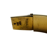 14k Yellow Gold 23.4g Heavy Polished 10mm Ladies Bangle Bracelet 7"