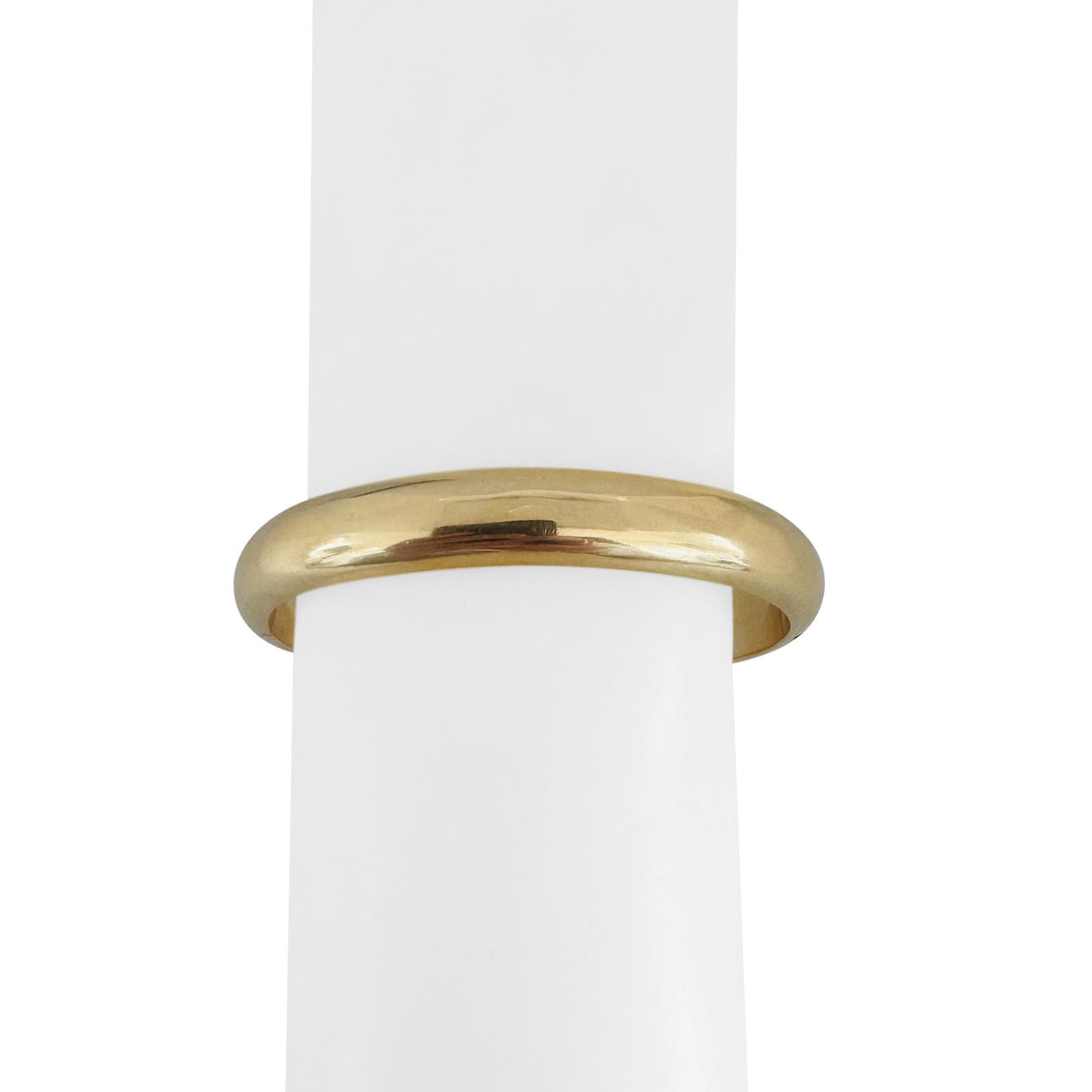 14k Yellow Gold 23.4g Heavy Polished 10mm Ladies Bangle Bracelet 7"