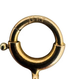 14k Yellow Gold Garnet Amethyst and Moonstone 16.2g Vintage Ladies Bracelet 7"