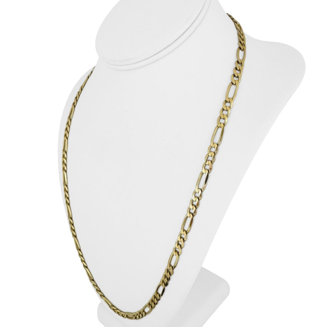 14k Yellow Gold 31g Solid Heavy 6mm Figaro Link Chain Necklace Turkey 24"
