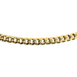 14k Yellow Gold 7.4g Hollow Light 3.5mm Cuban Curb Link Chain Necklace 20"