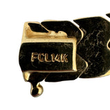 14k Yellow Gold 25g Ladies 9mm Fancy Link Necklace 16"