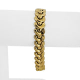 14k Yellow Gold 15.7g Ladies Polished 11.5mm Fancy Link Bracelet 7.25"