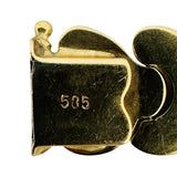 14k Yellow Gold 15.7g Ladies Polished 11.5mm Fancy Link Bracelet 7.25"