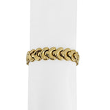 14k Yellow Gold 15.7g Ladies Polished 11.5mm Fancy Link Bracelet 7.25"