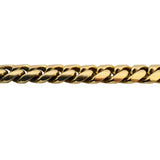 18k Yellow Gold 31.4g Solid Heavy 7.5mm Cuban Link Bracelet Italy 7.25"
