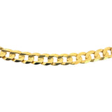 14k Yellow Gold 12.3g Solid Flat 4mm Curb Link Chain Necklace 20"