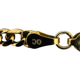 14k Yellow Gold 16.5g Solid 3.5mm Cuban Curb Link Chain Necklace 20"