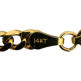14k Yellow Gold 16.5g Solid 3.5mm Cuban Curb Link Chain Necklace 20"