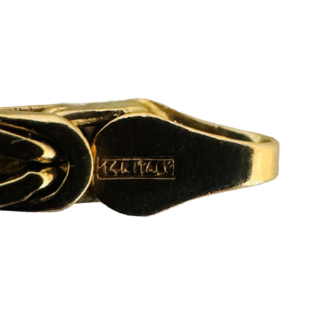 14k Yellow Gold 44.7g Solid Heavy Squared Byzantine Link Chain Necklace 24"