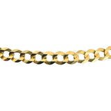 14k Yellow Gold 12.2g Solid Flat 5mm Curb Link Chain Necklace 20"