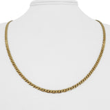 14k Yellow Gold 14.6g Solid 3mm Fancy Link Chain Necklace 21"